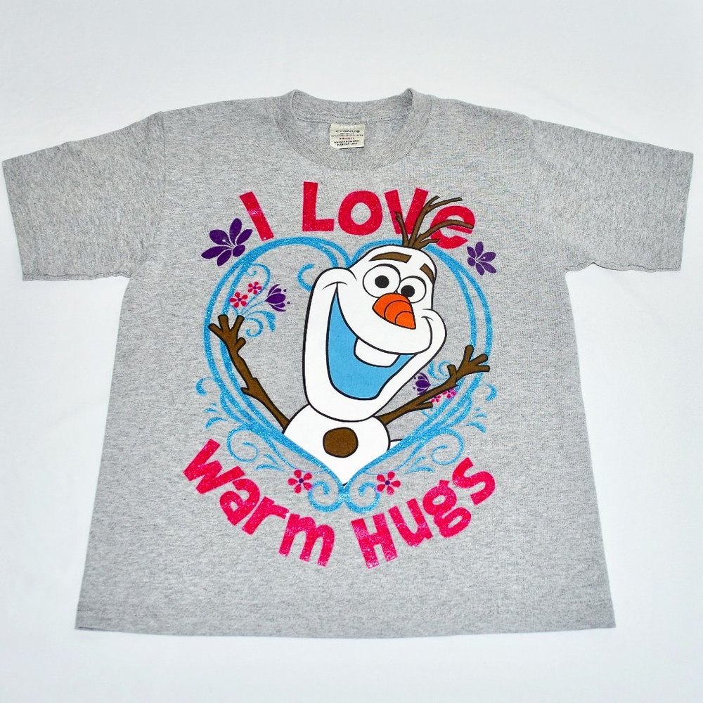 Cygnus Disney Olaf Frozen Short Sleeve Sparkly T-Shirt - Size XS